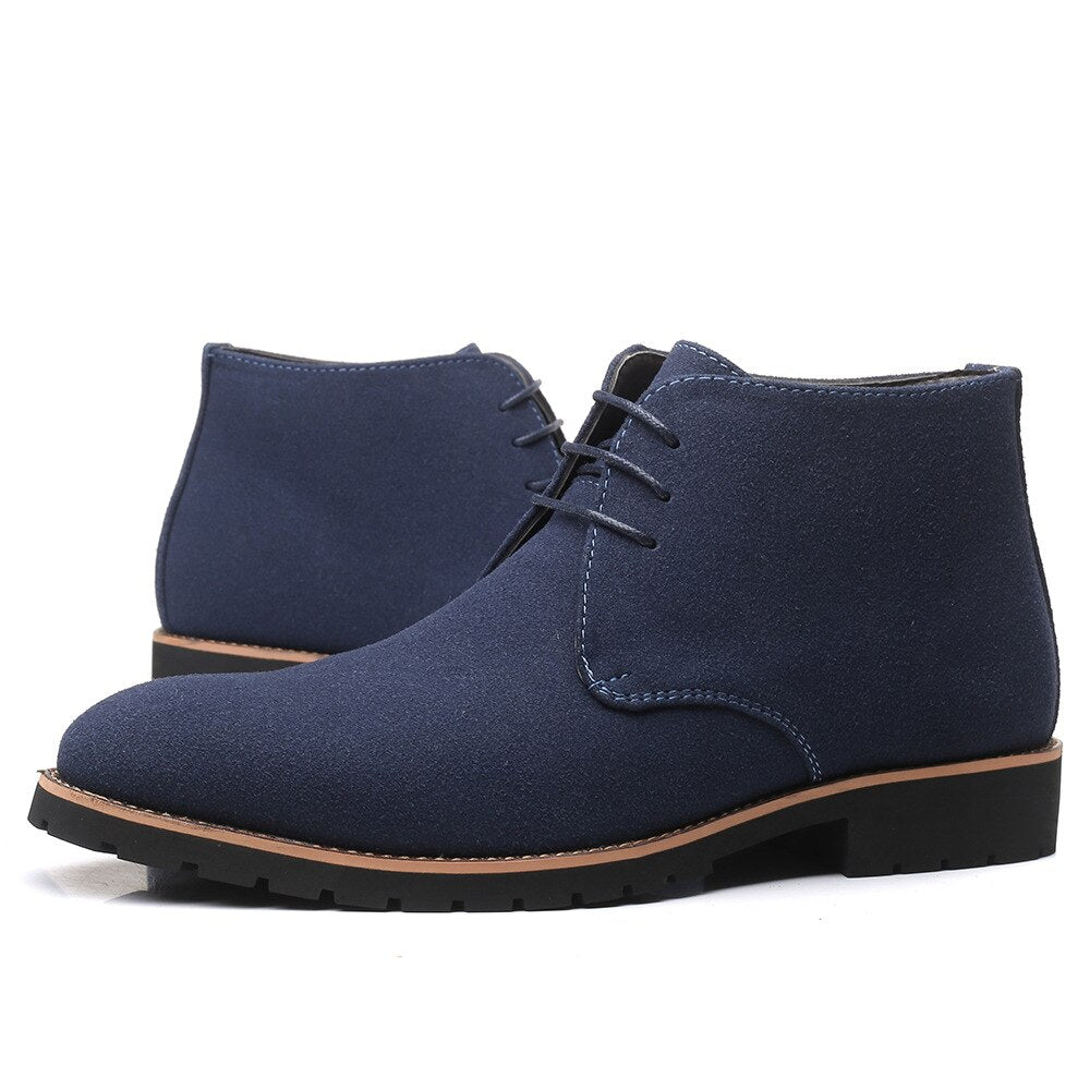 Men's Leather Ankle Boots for Work - Luxivelle