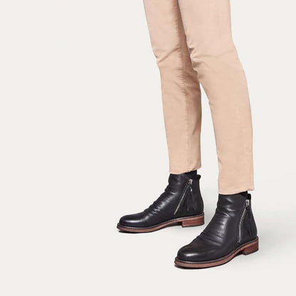 Men's Waterproof Ankle Boots Zip Up
