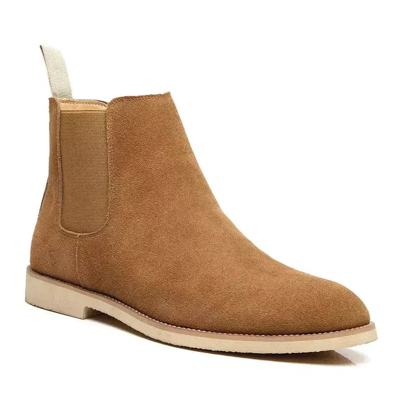 Men's Leather Ankle Work Boots | Traditional