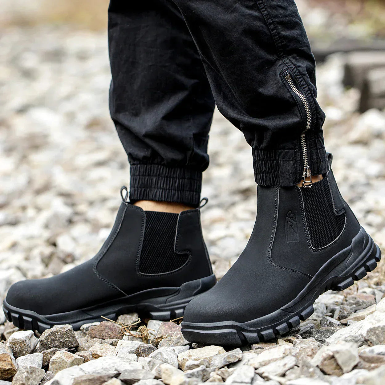 Tough Men's Chelsea Ankle Boots | Durable Work Shoes