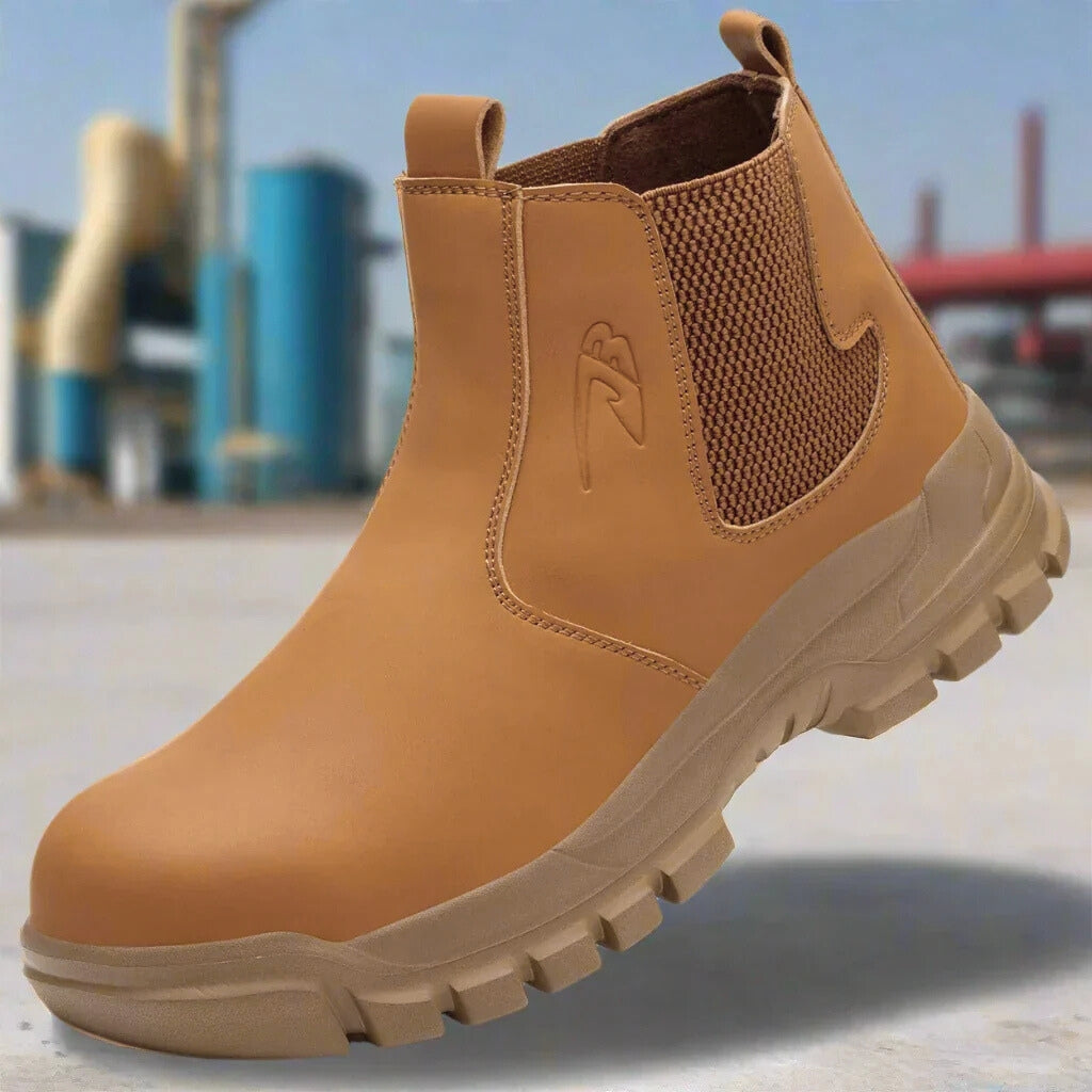 Tough Men's Chelsea Ankle Boots | Durable Work Shoes - Luxivelle