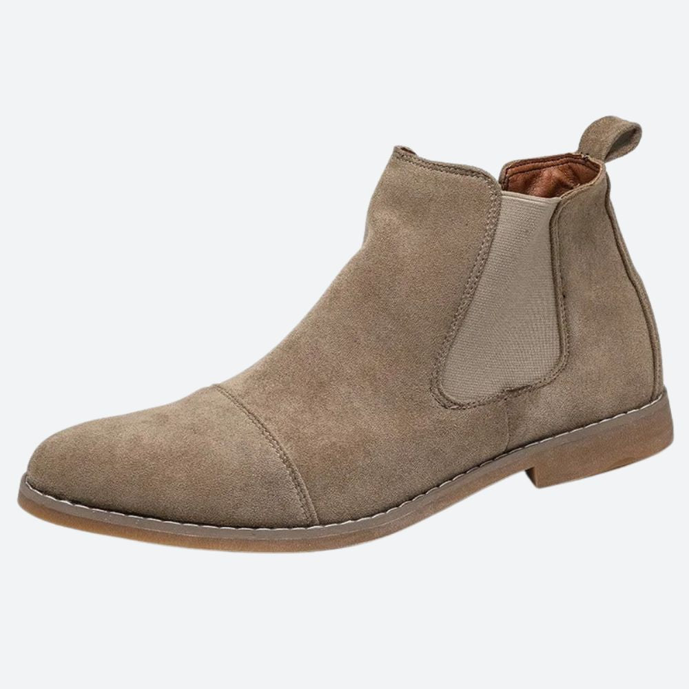 Men's Leather Chelsea Ankle Boots | Slip On