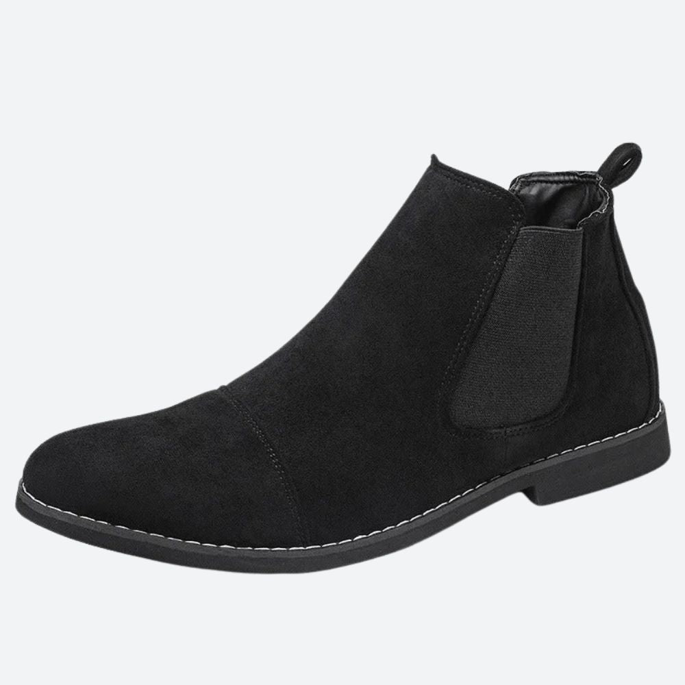 Men's Leather Chelsea Ankle Boots | Slip On - Luxivelle