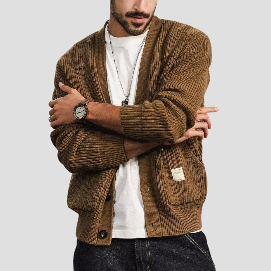 Merino Wool Cardigan For Men 2