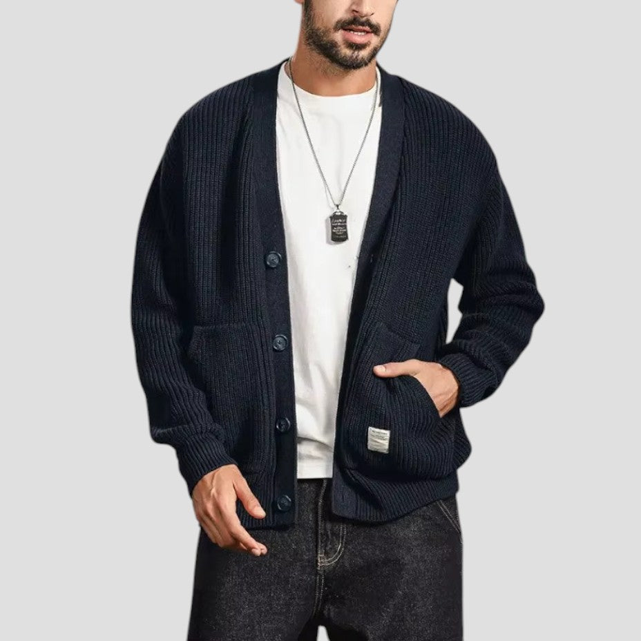 Merino Wool Cardigan For Men 8