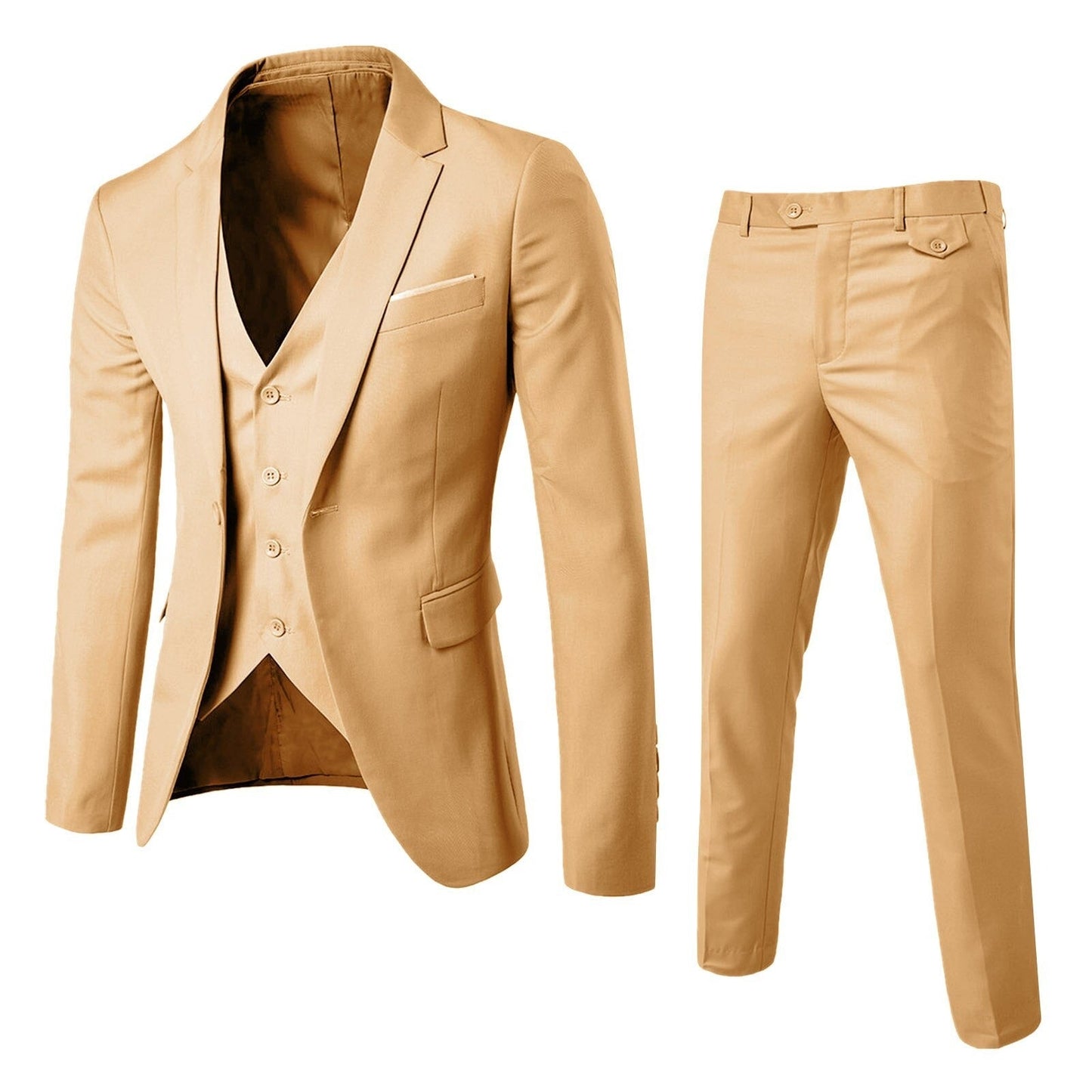 Classic 3-Piece Slim Fit Mens Suit