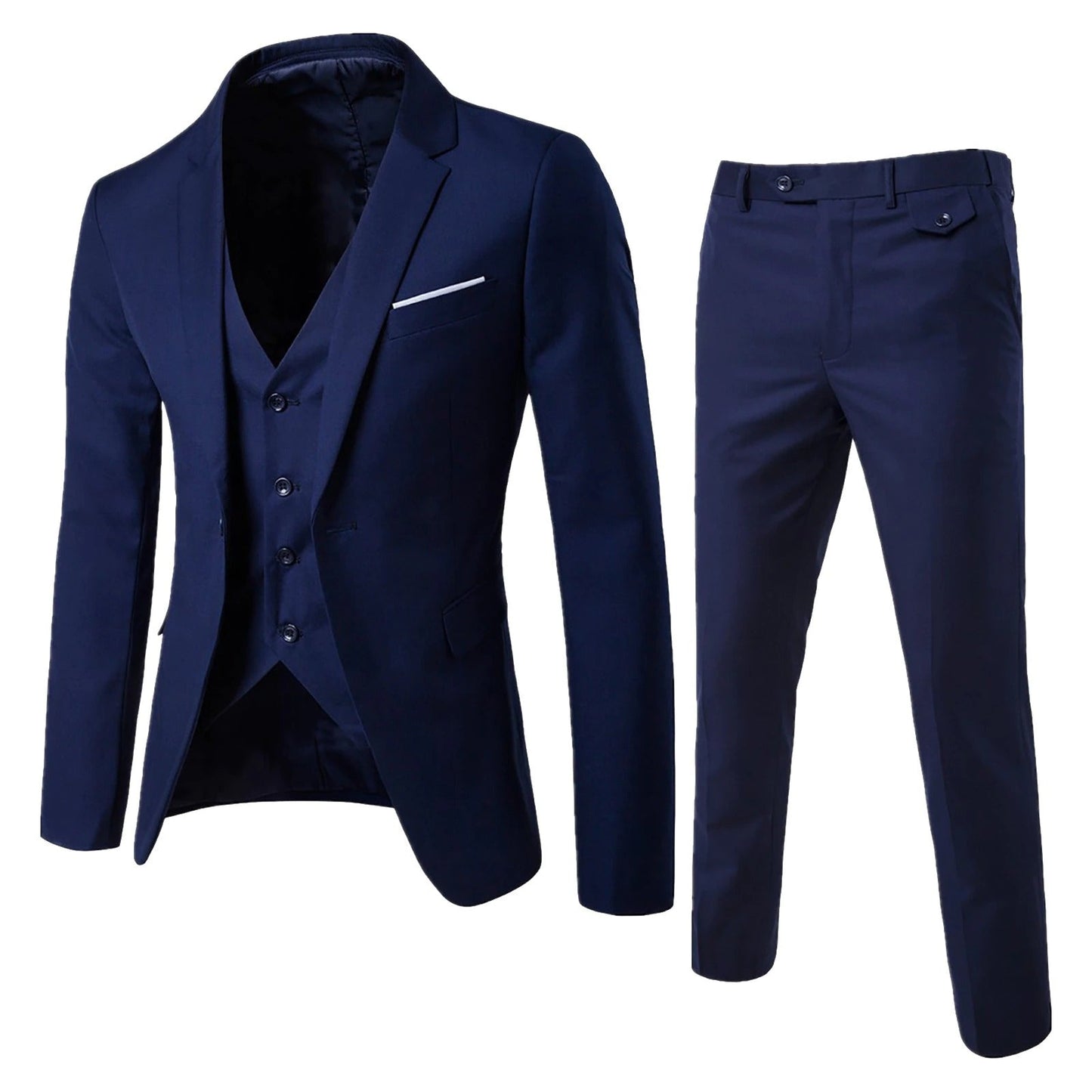 Classic 3-Piece Slim Fit Mens Suit