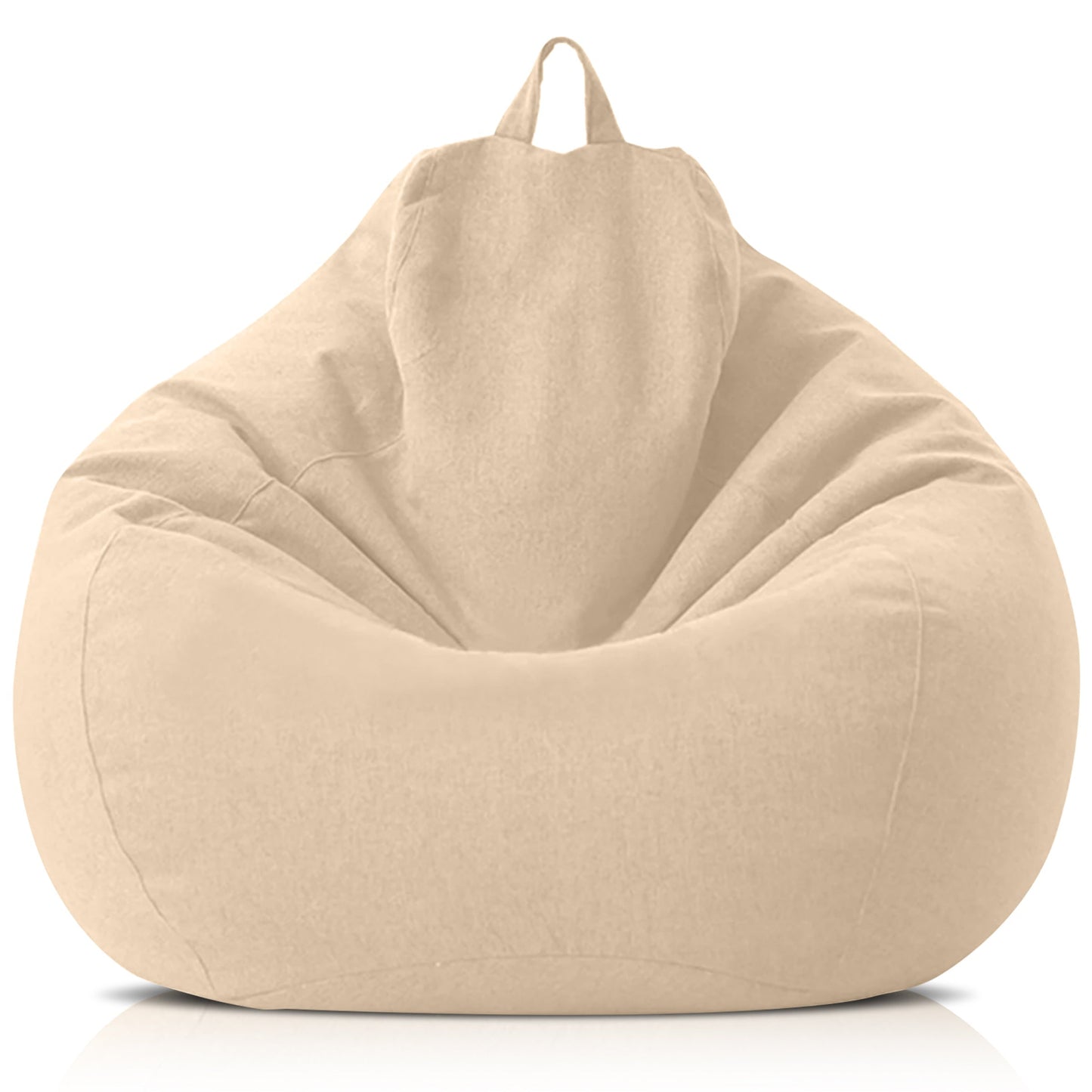Plush Fabric Bean Bag Chair - Soft Comfortable Seating - Luxivelle