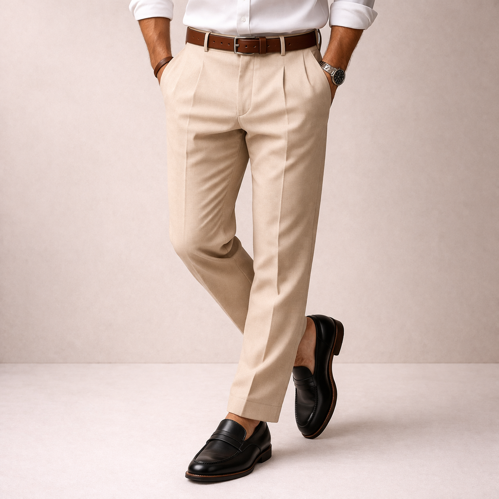 Milan | Comfortable and elegant pinstripe trousers 2