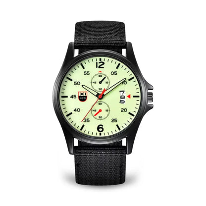 Rugged Quartz Watch - Durable Sport Nylon Strap Watch