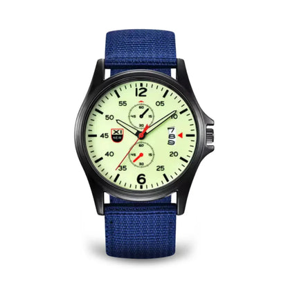 Rugged Quartz Watch - Durable Sport Nylon Strap Watch