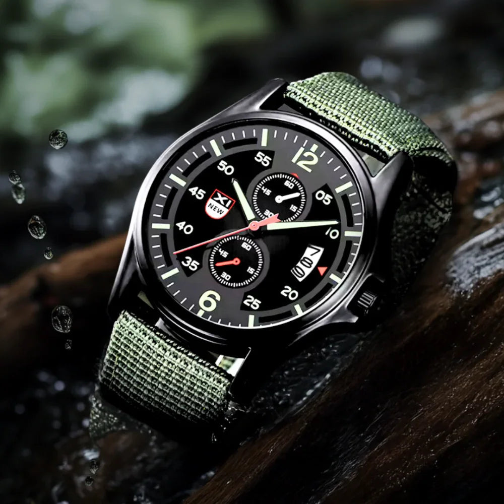 Rugged Quartz Watch - Durable Sport Nylon Strap Watch - Luxivelle