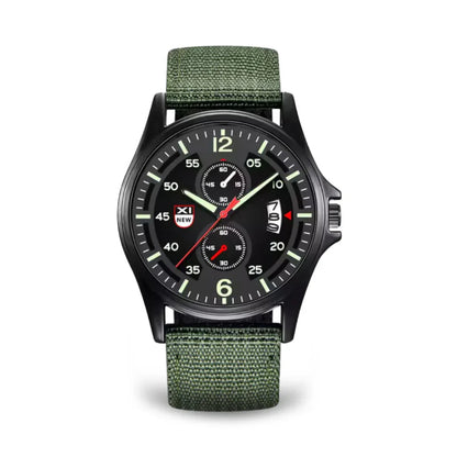 Rugged Quartz Watch - Durable Sport Nylon Strap Watch