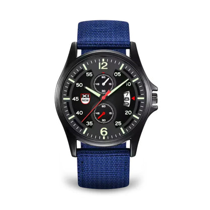 Rugged Quartz Watch - Durable Sport Nylon Strap Watch