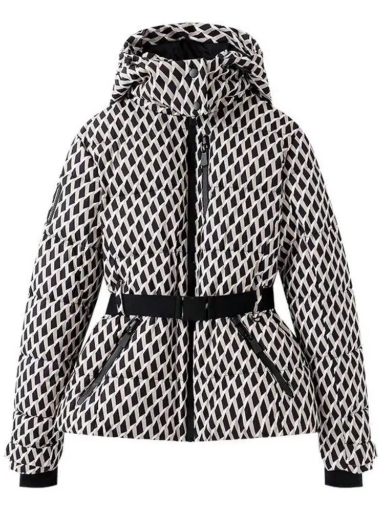 Milla | Fashionable ski jacket with belted waist