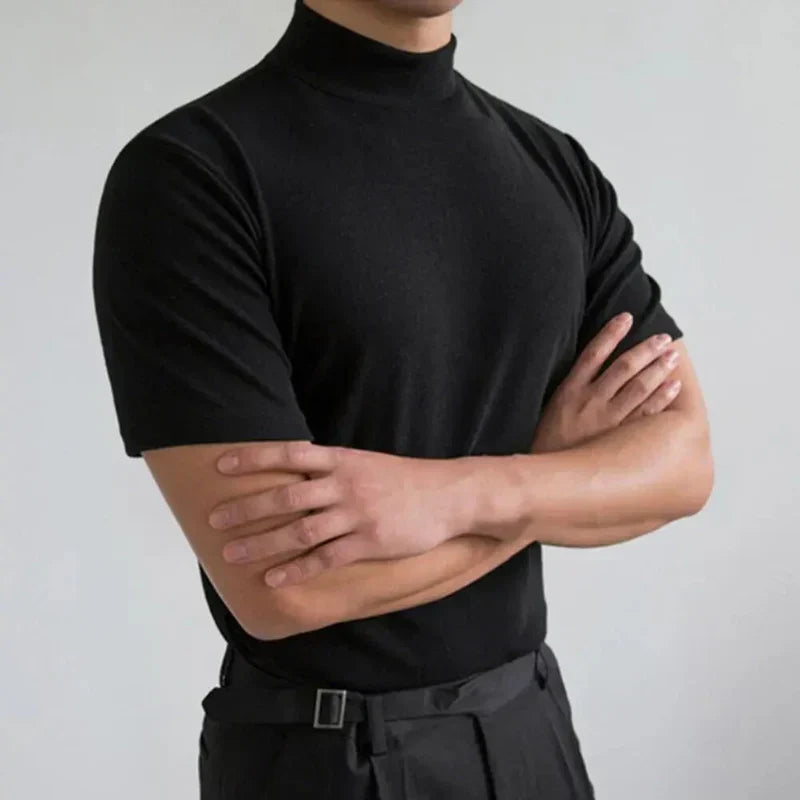 Milo | Slim Fit & Breathable High Collar Shirt