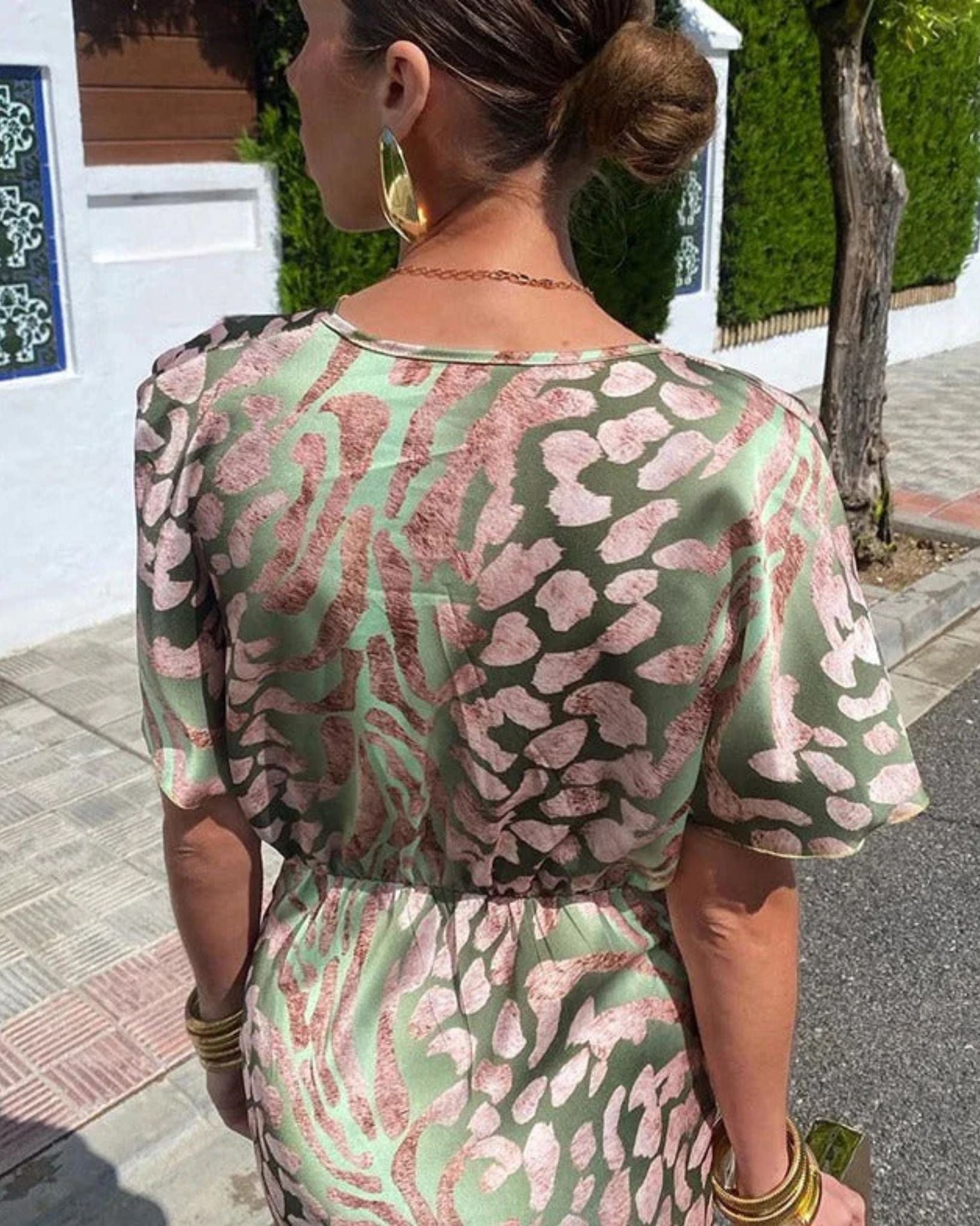 Milou | Elegant maxi dress for women with draping 5