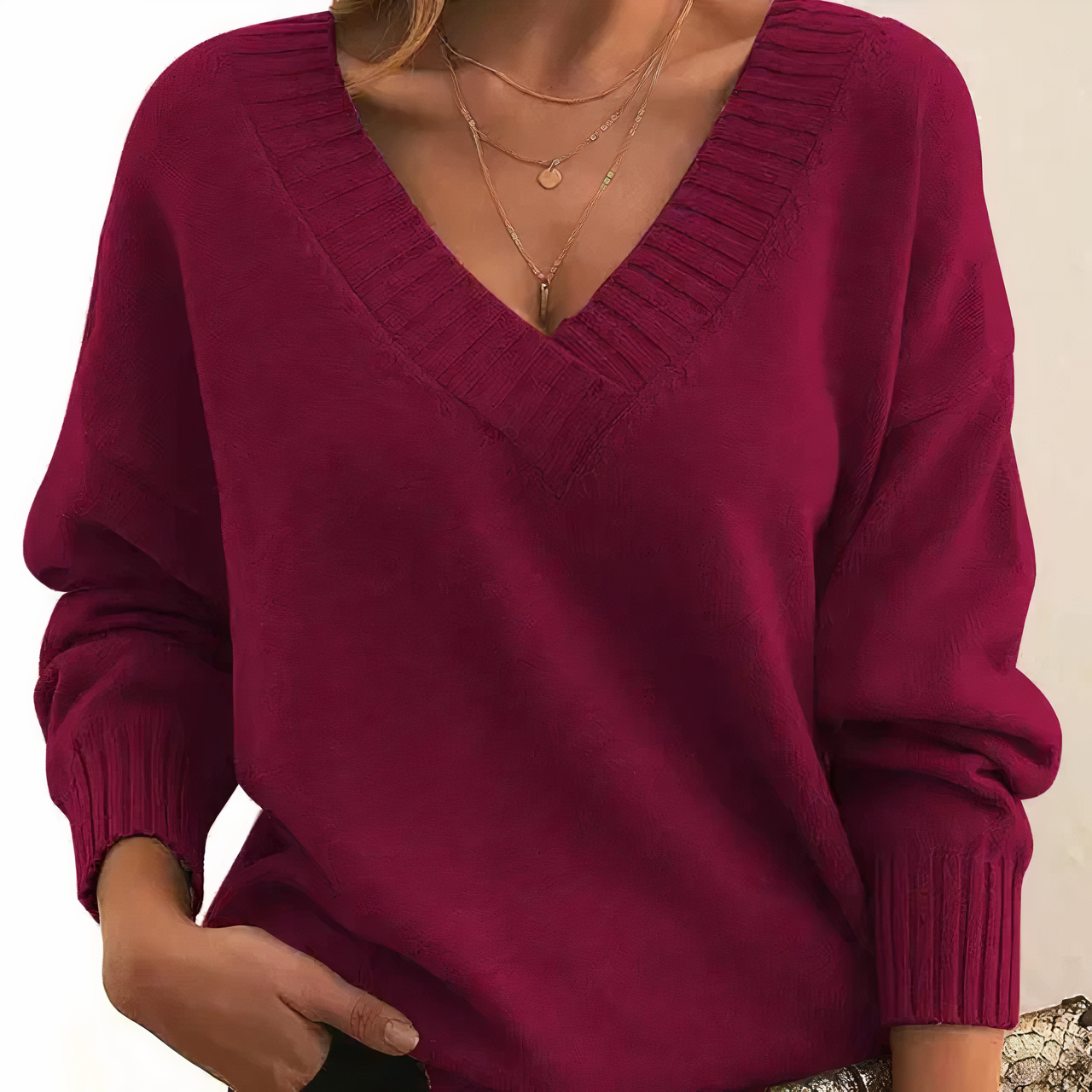 Soft Women's Crew Neck Sweater Top