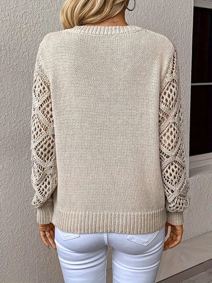 Cozy V-Neck Knit Sweater for Women