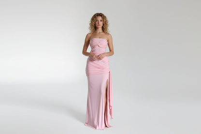 Elegant Sleeveless Floor Length Dress - Luxivelle