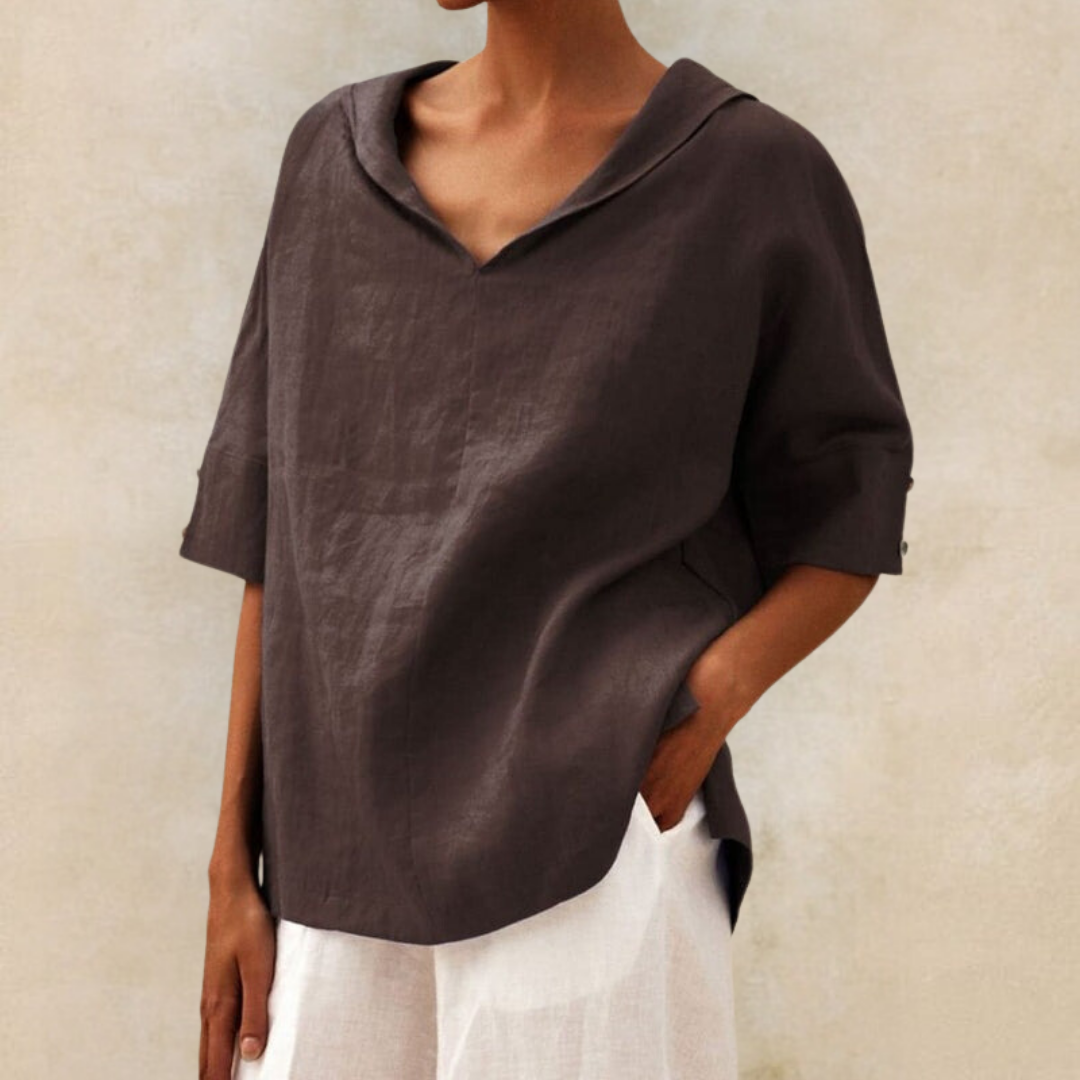 Relaxed Fit Womens Casual Blouse