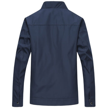 Waterproof Men's Zip Up Coat with Pockets