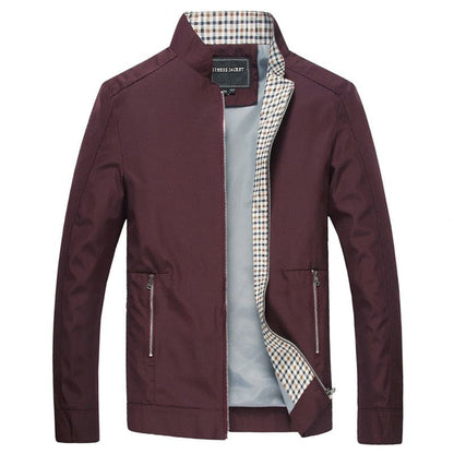 Waterproof Men's Zip Up Coat with Pockets