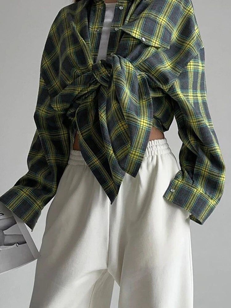 Classic Checkered Women's Flannel Shirt