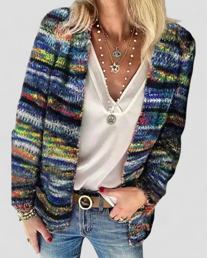 Multicolor Knitted Cardigan for Women 1