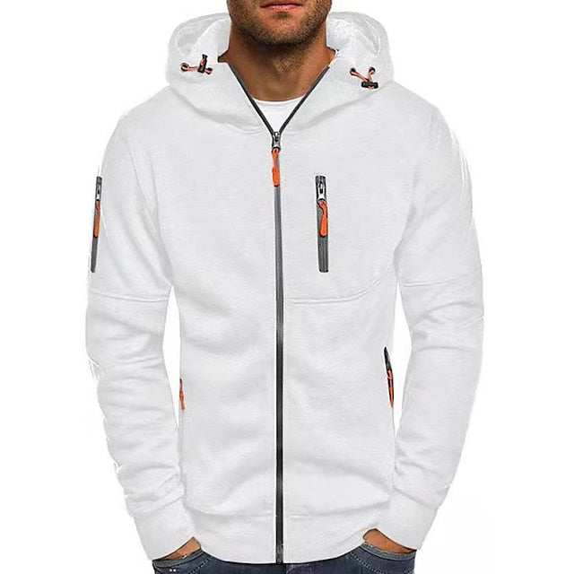 Stylish Men's Hooded Sweater - Premium Cotton, Timeless Design-1