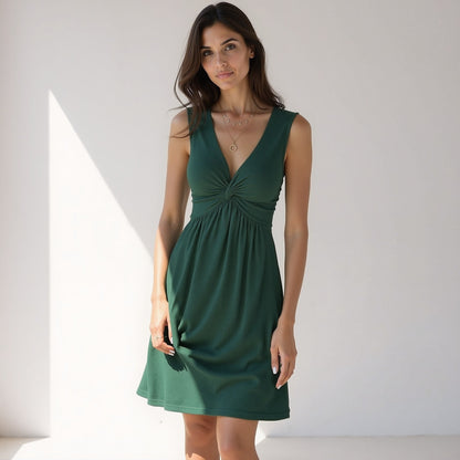 Casual Knee Length Sundress