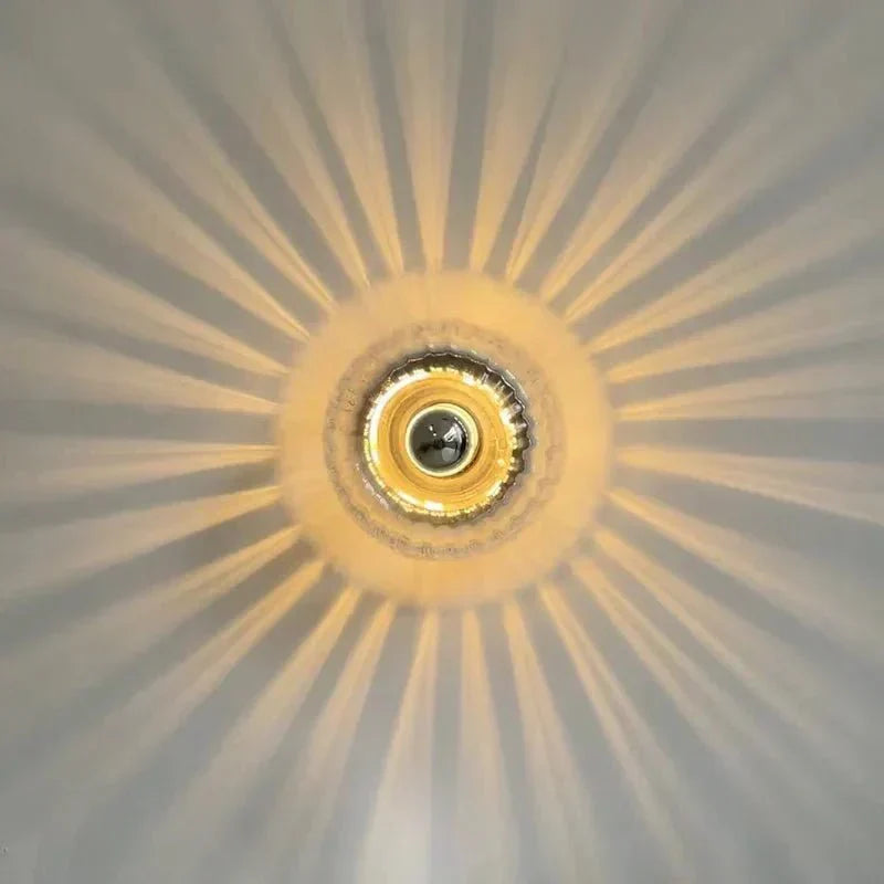 Simple Glass Metal Wall Lamp