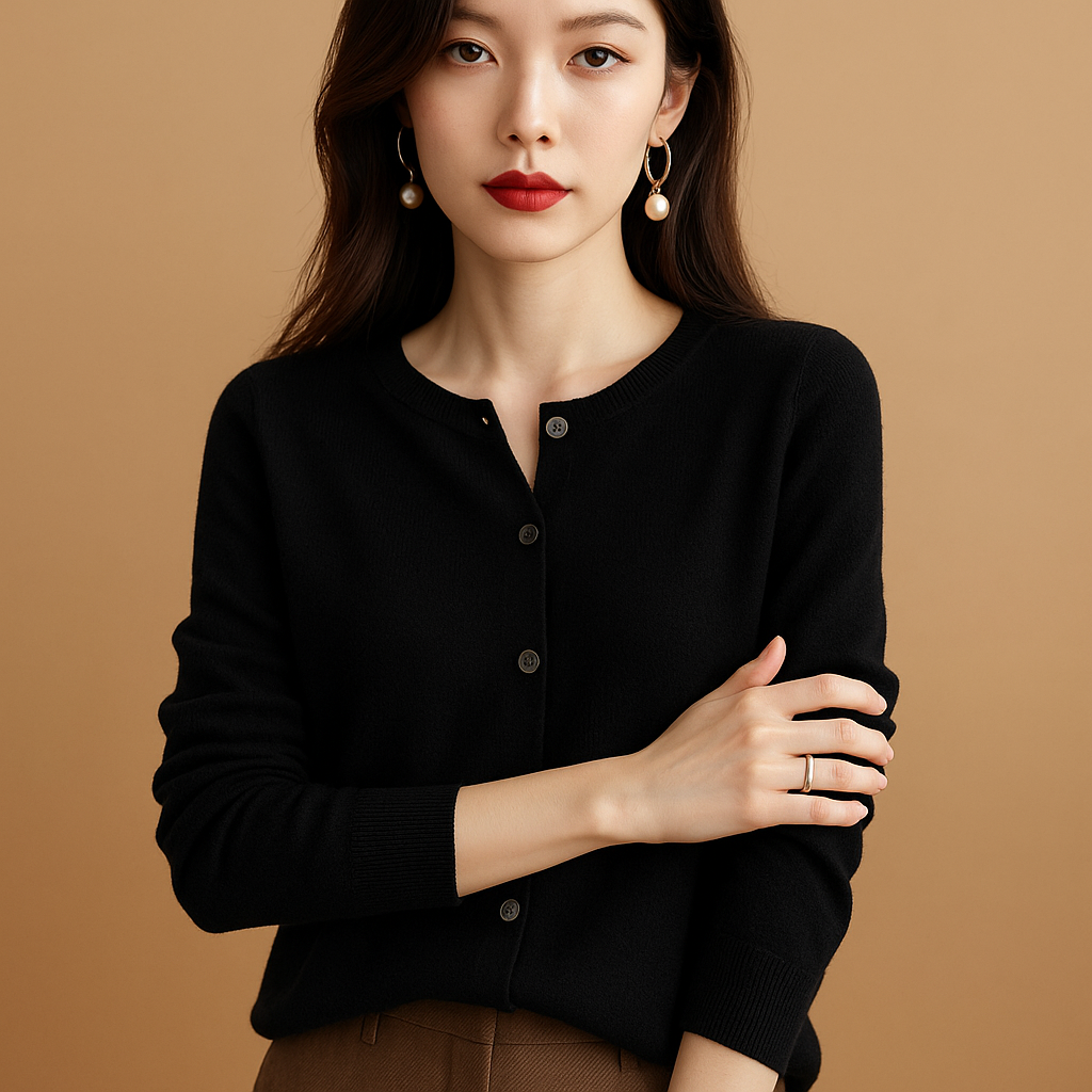 Classic Open Front Women's Cardigan Sweater
