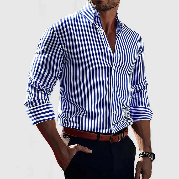 Nathono | Striped Slim Fit Shirt