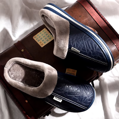 Men's Classic Faux Fur Slip On Sandals
