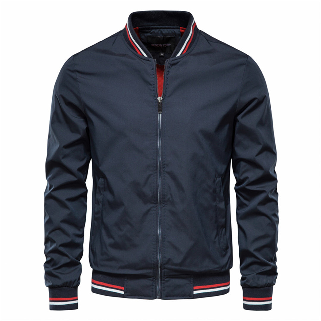 Classic Mens Zip Up Leather Jacket