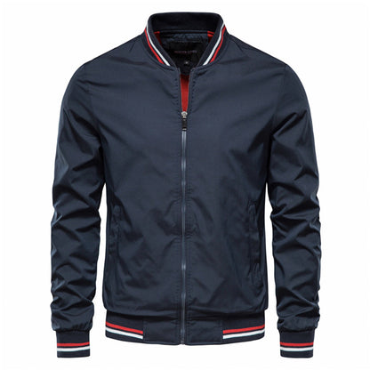 Classic Mens Zip Up Leather Jacket
