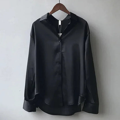 Relaxed Fit Womens Casual Button Shirt