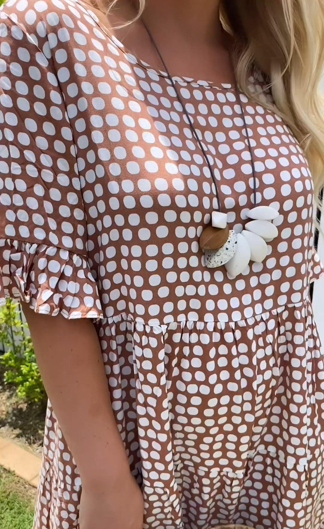Floral Spotted | Ladies Casual Midi Dress