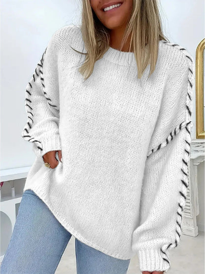 Soft Knitted Winter Sweater | Chic Casual Style - Luxivelle