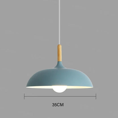 Rustic Wood Pendant Light – Contemporary LED Ceiling Lamp