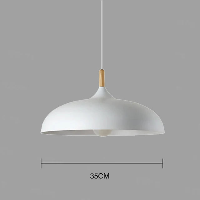 Rustic Wood Pendant Light – Contemporary LED Ceiling Lamp
