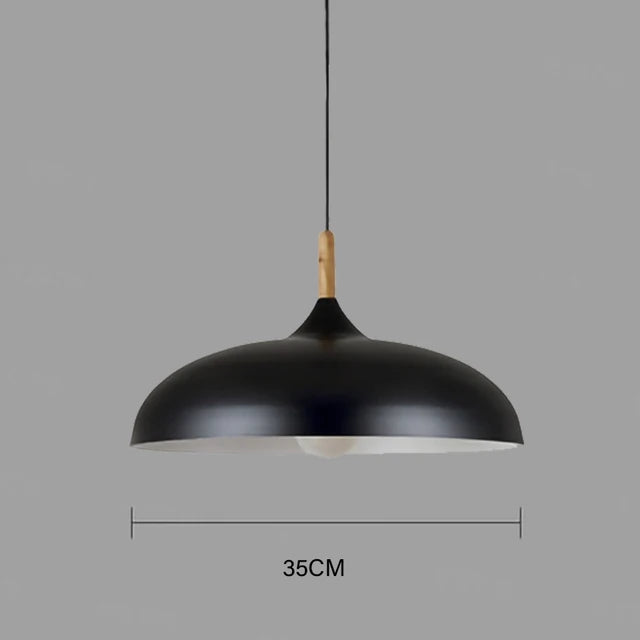 Rustic Wood Pendant Light – Contemporary LED Ceiling Lamp