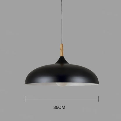 Rustic Wood Pendant Light – Contemporary LED Ceiling Lamp