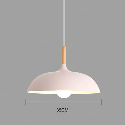 Rustic Wood Pendant Light – Contemporary LED Ceiling Lamp