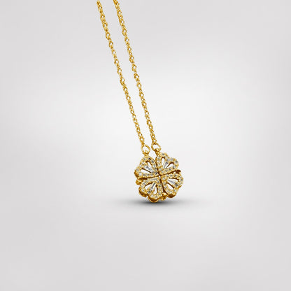 Lucky Green Clover Pendant Necklace