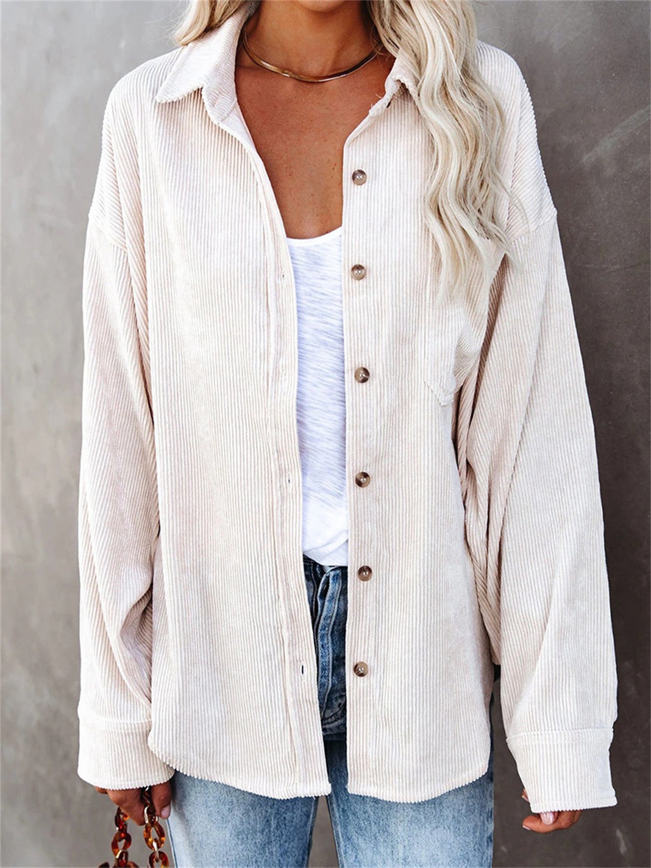 Relaxed Fit Casual Women's Long Sleeve Top