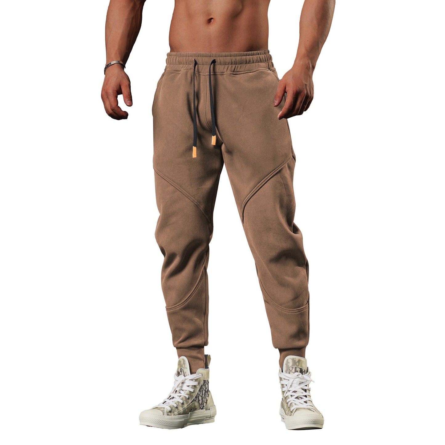 Elastic Waist Running Pants for Men