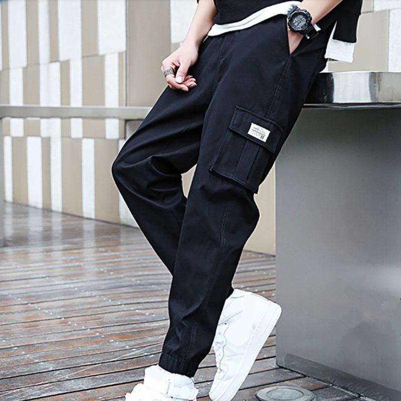 Relaxed Fit Cargo Pants with Large Side Pockets - Luxivelle