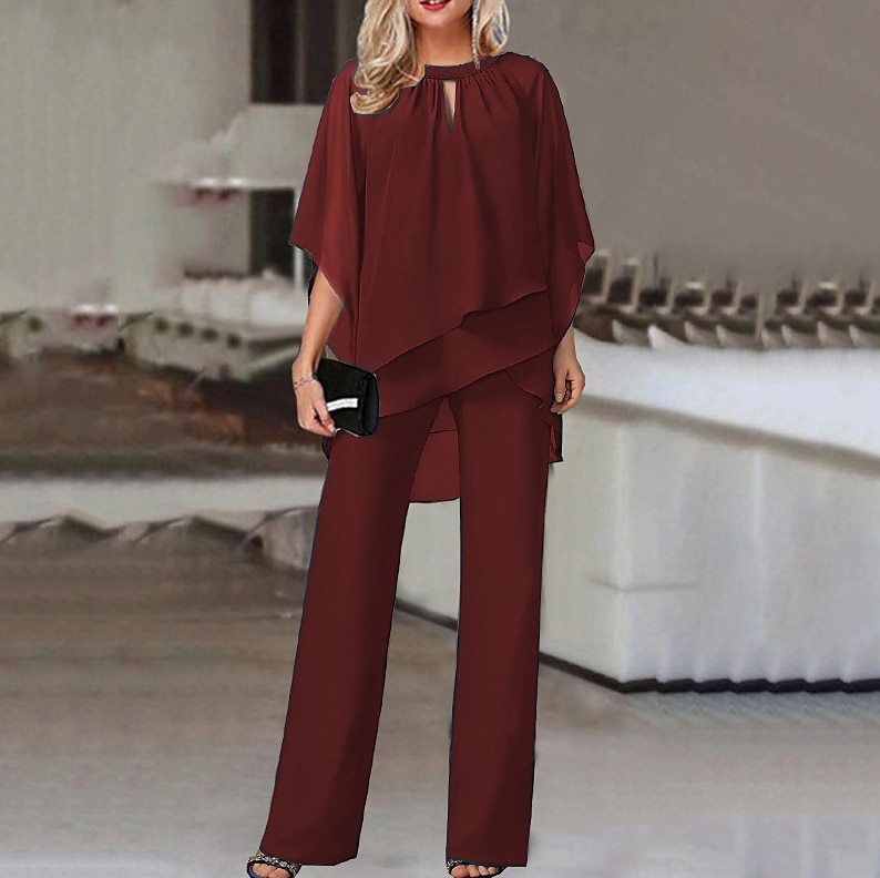 Women's Chic Off Shoulder Pant Suit